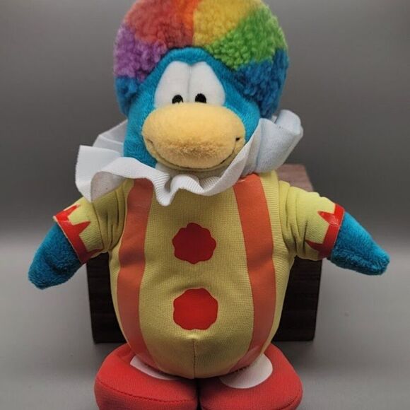 DISNEY Club Penguin Clown Plush - Picture 1 of 6